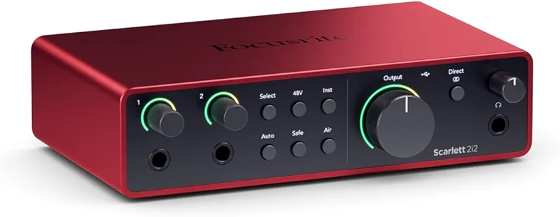 Focusrite Scarlett 2i2 4th Gen USB Audio Interface for Recording — image 6