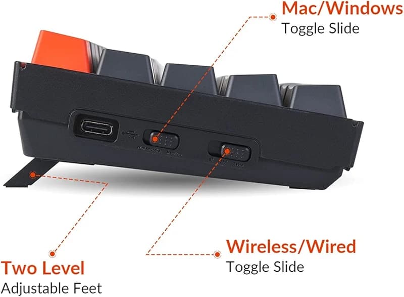 K6 Bluetooth 5.1 Wireless Mechanical Keyboard with Keychron K Pro Brown — image 3