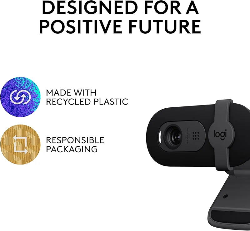 Logitech Brio 101 Full HD 1080p Webcam for Meetings