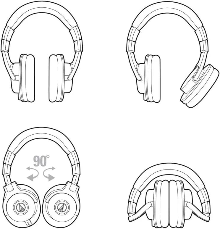Audio-Technica ATH-M40x Professional Studio Monitor Headphone