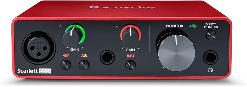 Focusrite Scarlett Solo 3rd Gen USB Audio Interface for Guitarists — image 8