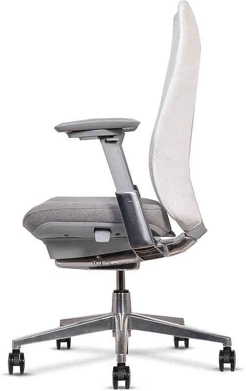 Certified Refurbished Fern White Ergonomic Office Chair Wave Suspension — image 4