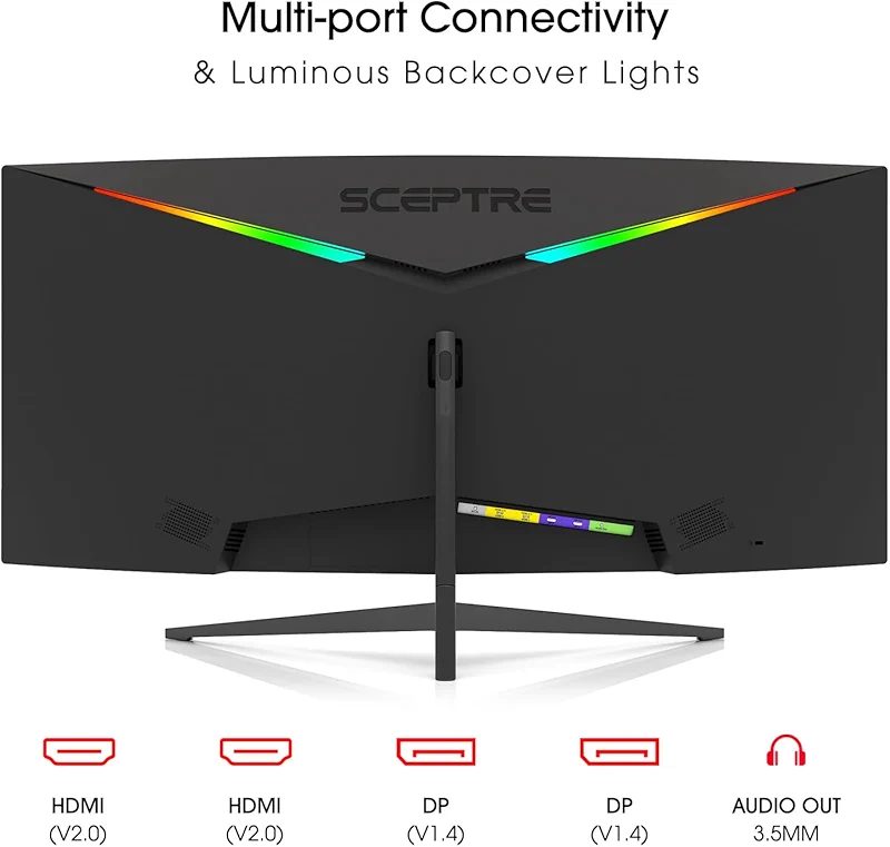 Sceptre 34-Inch Curved Ultrawide WQHD Monitor (3440 × 1440) — image 3