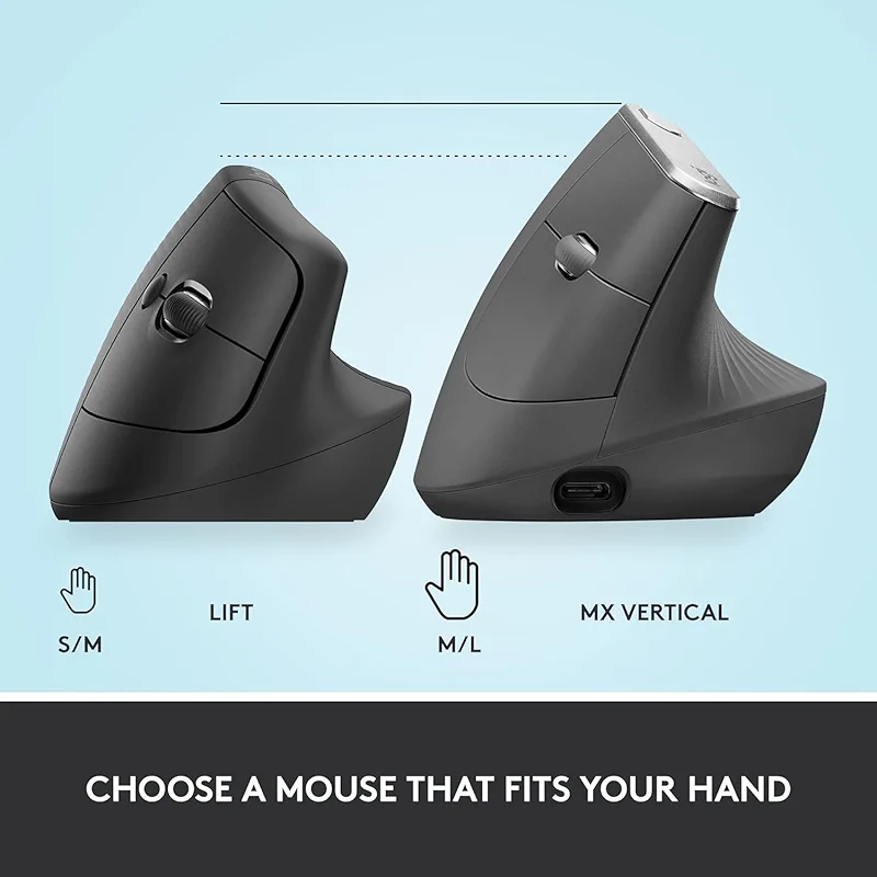Logitech Lift Vertical Ergonomic Mouse — image 4