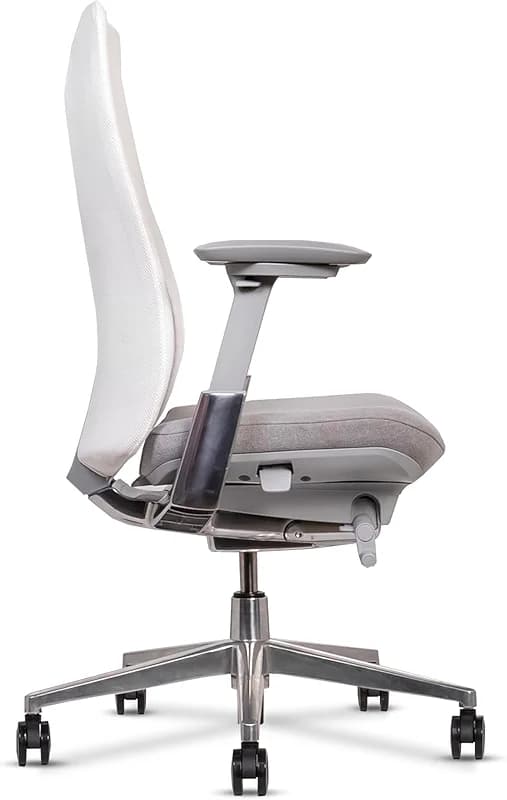 Certified Refurbished Fern White Ergonomic Office Chair Wave Suspension — image 1
