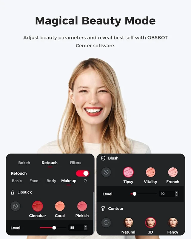 OBSBOT Meet 2-4K Webcam for PC with 1/2" Sensor — image 6