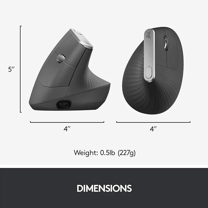 Logitech MX Vertical Wireless Mouse – Ergonomic Design Reduces Muscle — image 4