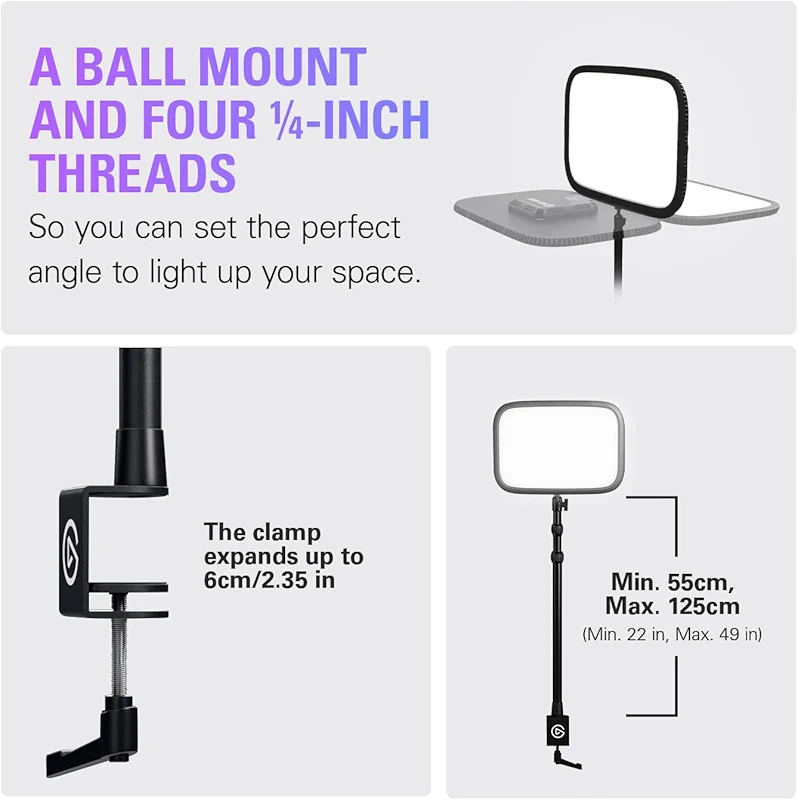 Elgato Key Light - Professional 2800 lumens Studio Light with Desk clamp — image 3