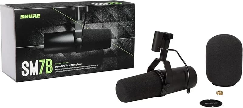 Shure SM7B Dynamic Studio Microphone - XLR Mic for Podcasting — image 8