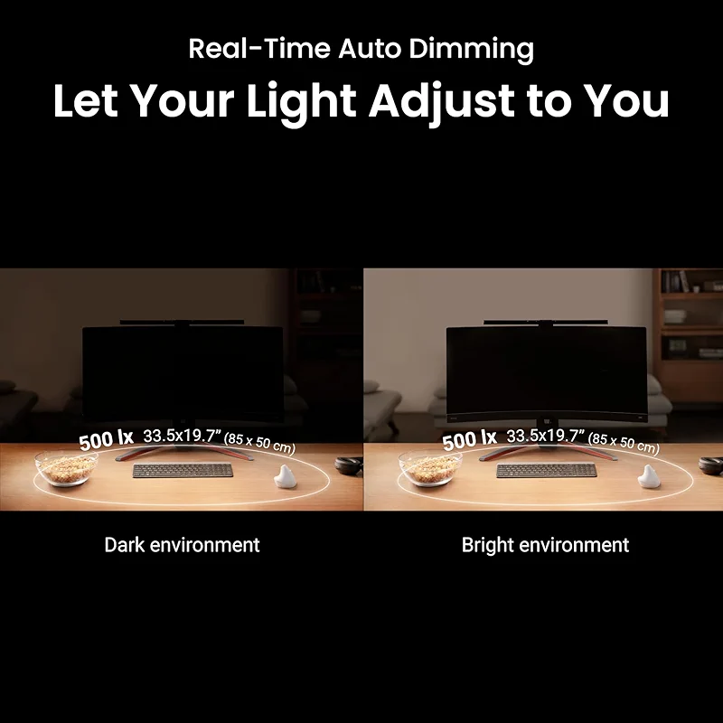 BenQ ScreenBar Pro LED Monitor Light Bar (Black) - Ultrawide Lighting — image 8