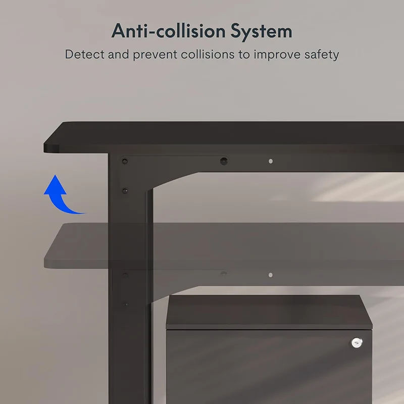 FLEXISPOT 4 Leg Standing Desk 71 x 32 Inch Electric Adjustable Height Sit — image 4
