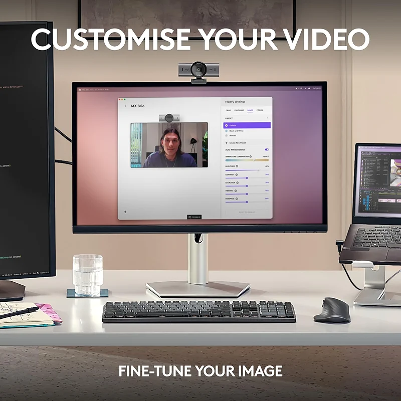 Logitech MX Brio Ultra HD 4K Webcam for Collaboration and Streaming — image 3