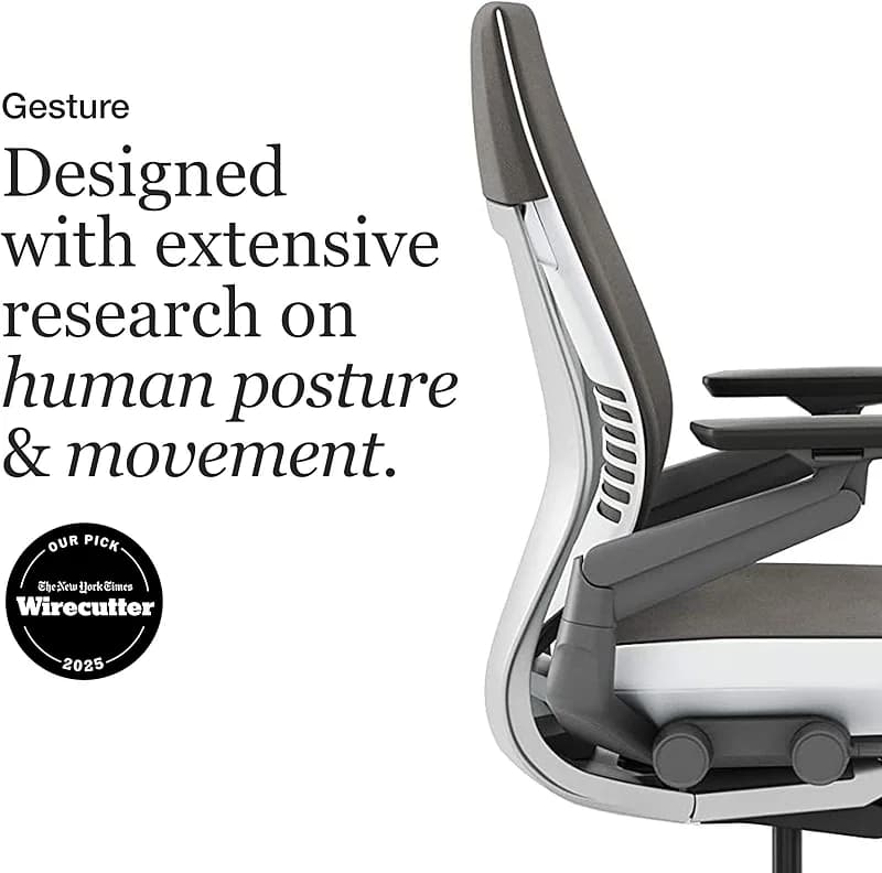 Steelcase Gesture Office Chair - Ergonomic Work Chair with Wheels for — image 2