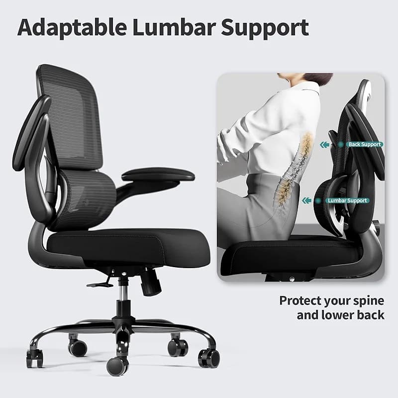 TRALT Office Chair - Ergonomic Desk Chair with Adjustable Lumbar Support — image 4