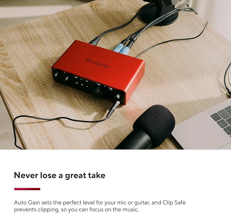 Focusrite Scarlett 2i2 4th Gen USB Audio Interface for Recording — image 3