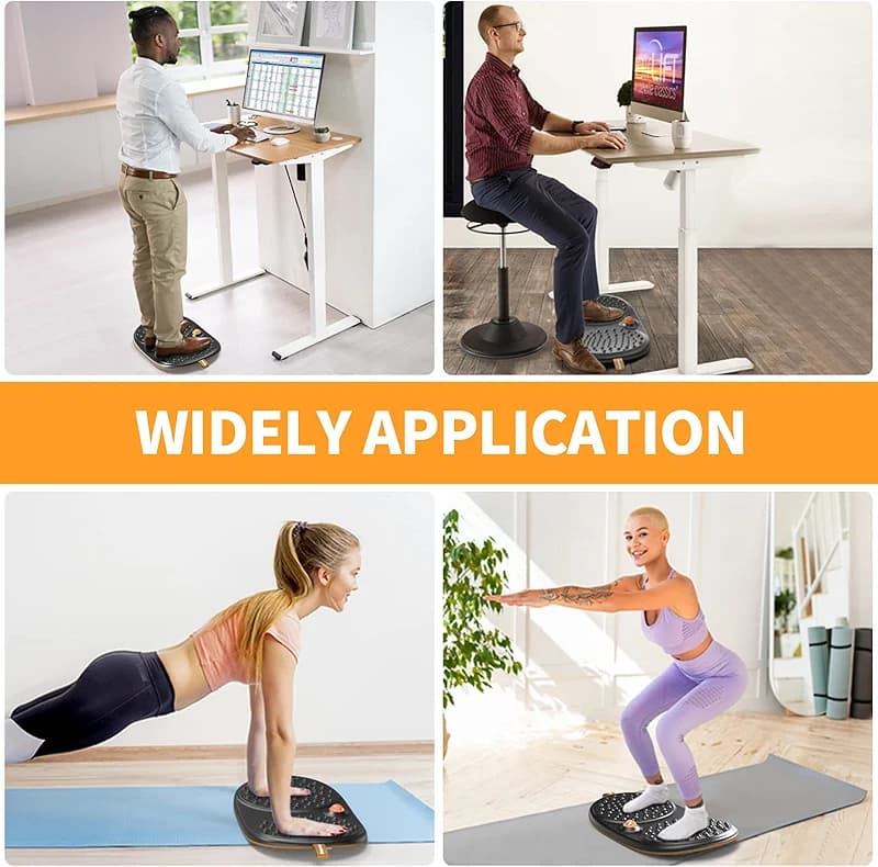Trobing Standing Desk Mat Balance Board with Rollerball — image 3