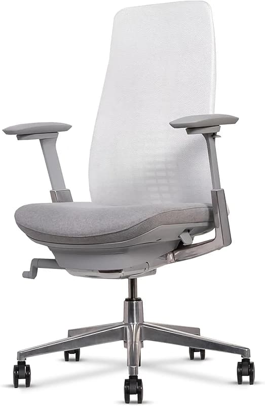 Certified Refurbished Fern White Ergonomic Office Chair Wave Suspension — image 7