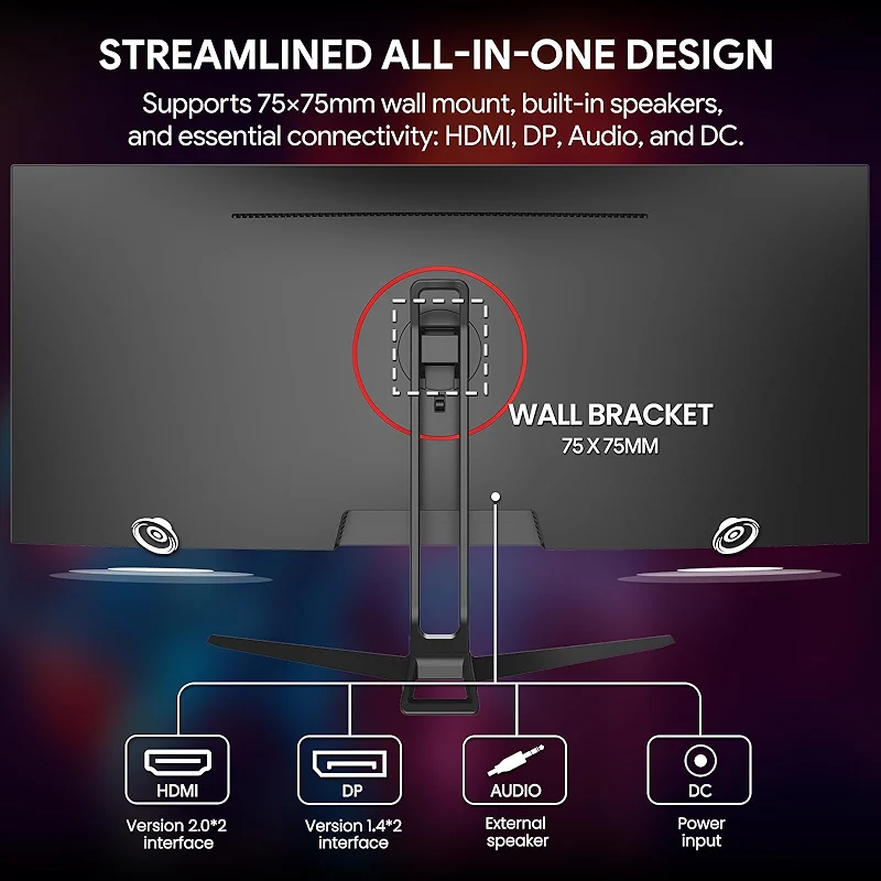 CRUA 34'' Gaming Monitor 165Hz/144Hz — image 7