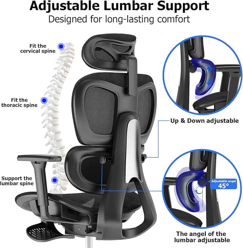 PatioMage Ergonomic Office Chair with Footrest — image 6