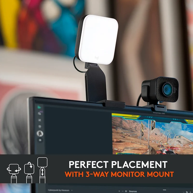 Logitech for Creators Litra Glow Premium LED Streaming Light with — image 2