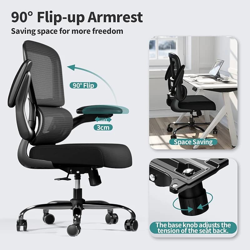 TRALT Office Chair - Ergonomic Desk Chair with Adjustable Lumbar Support — image 3