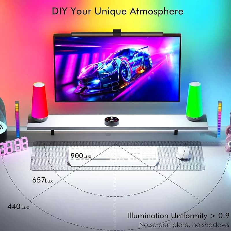 Quntis RGB Pro+ Monitor Light Bar with Remote — image 2