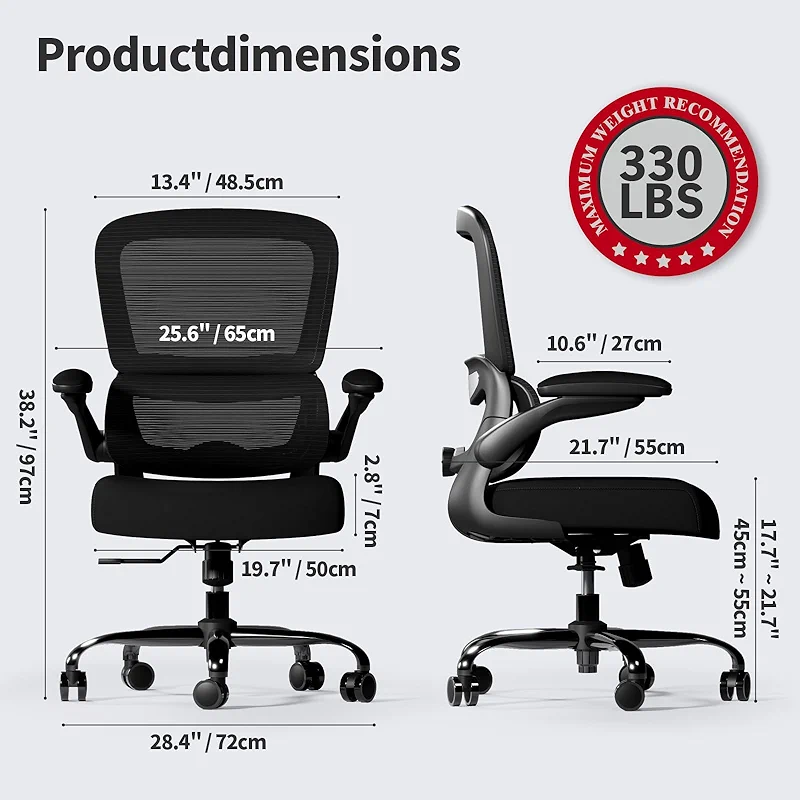 TRALT Office Chair - Ergonomic Desk Chair with Adjustable Lumbar Support — image 2