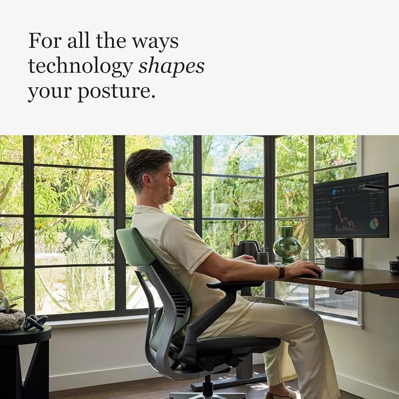 Steelcase Gesture Office Chair - Ergonomic Work Chair with Wheels for — image 6