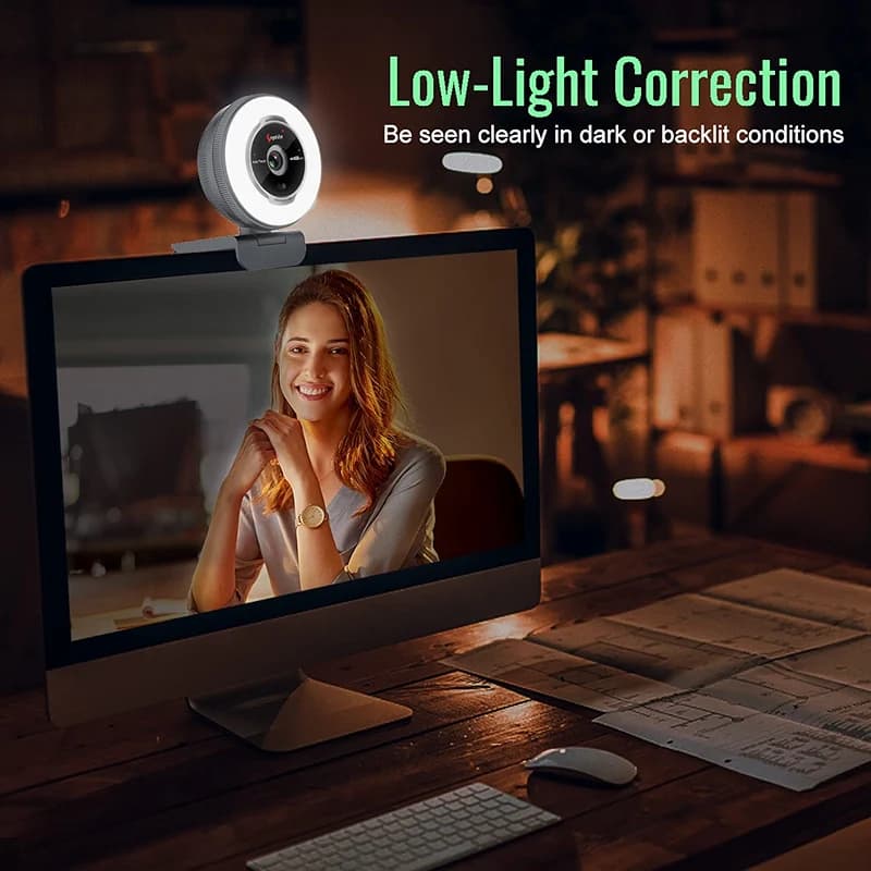 Angetube Streaming Webcam with Microphone: 1080P 60FPS USB Web Cam with — image 7