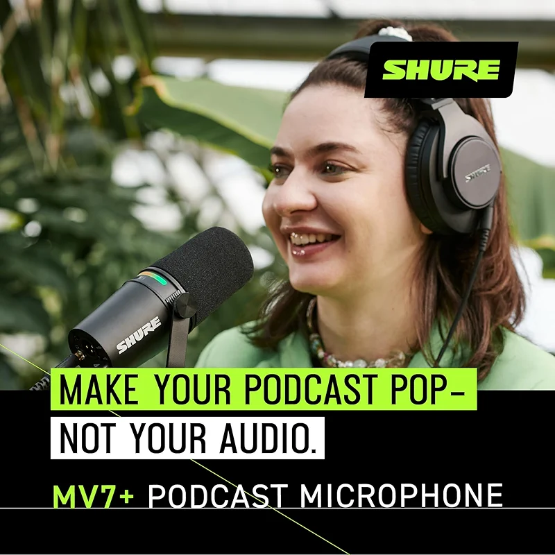 Shure MV7+ Dynamic Microphone – USB-C & XLR Podcast Mic for Streaming — image 5