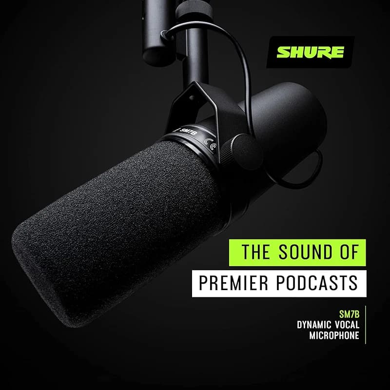 Shure SM7B Dynamic Studio Microphone - XLR Mic for Podcasting — image 6