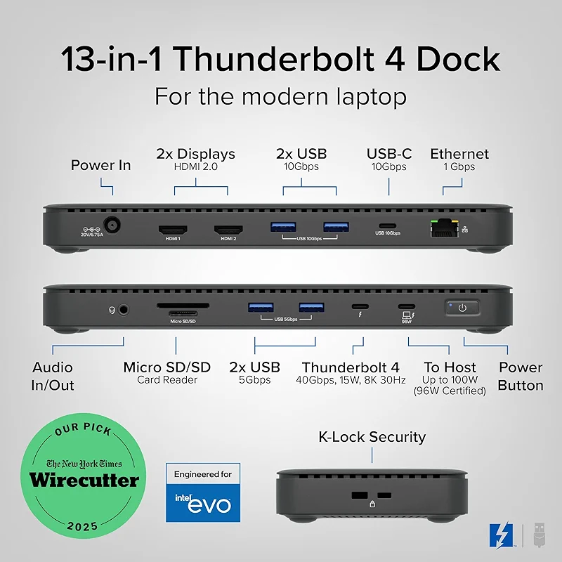 Plugable Thunderbolt 4 Dock with 100W Charging — image 3