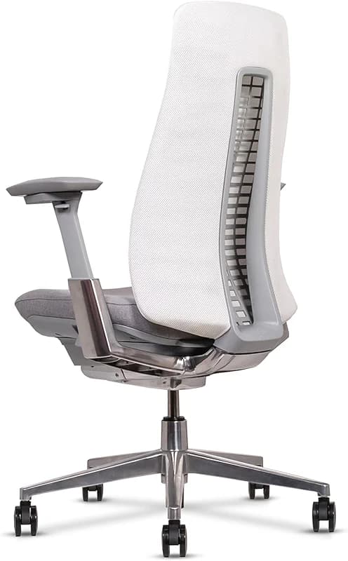 Certified Refurbished Fern White Ergonomic Office Chair Wave Suspension — image 6