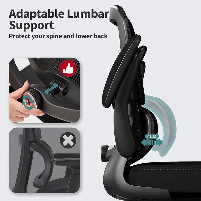 TRALT Office Chair - Ergonomic Desk Chair with Adjustable Lumbar Support — image 5