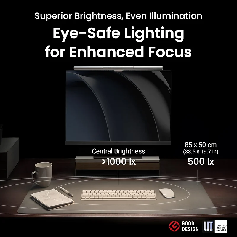 BenQ ScreenBar Pro LED Monitor Light Bar (Black) - Ultrawide Lighting — image 5