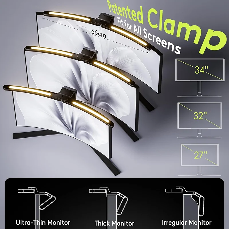 Quntis Curved Monitor Light Bar 15 RGB Backlight for 34"+ Screens — image 4