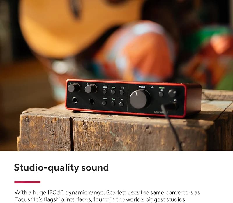 Focusrite Scarlett 2i2 Studio 4th Gen USB Audio Interface Bundle for the — image 3