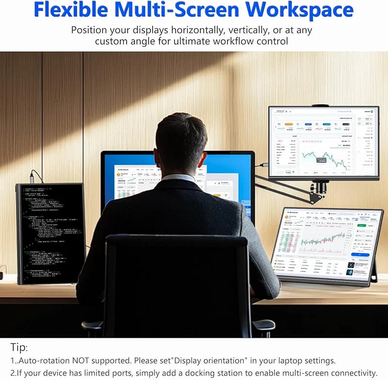 Veout 16" 1920×1200P IPS Portable Monitor for Laptop — image 5