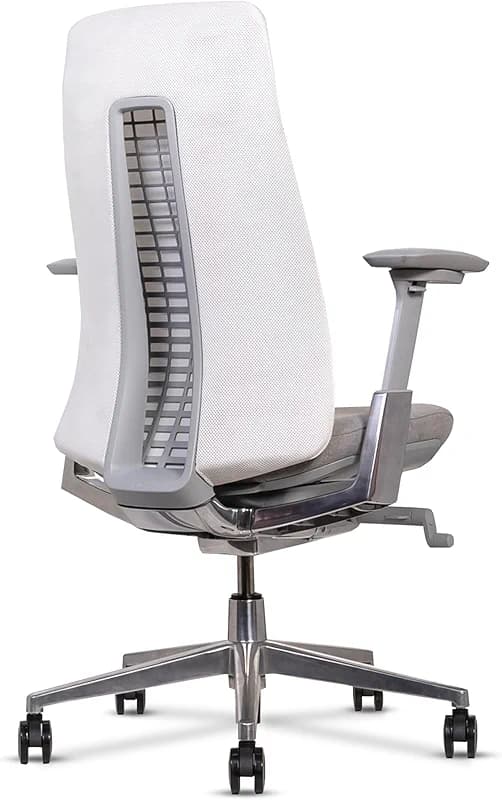Certified Refurbished Fern White Ergonomic Office Chair Wave Suspension — image 8