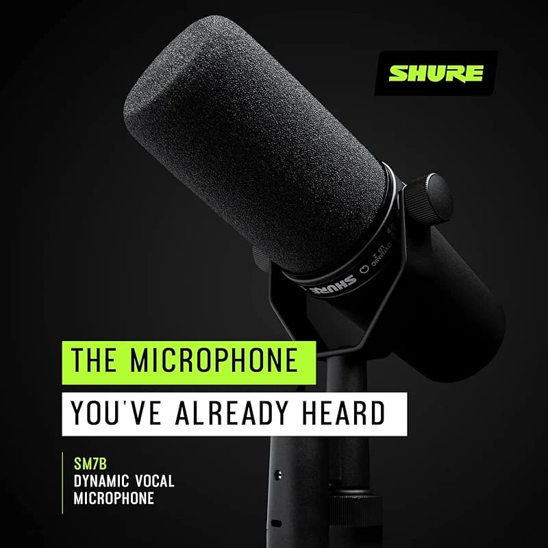 Shure SM7B Dynamic Studio Microphone - XLR Mic for Podcasting — image 4