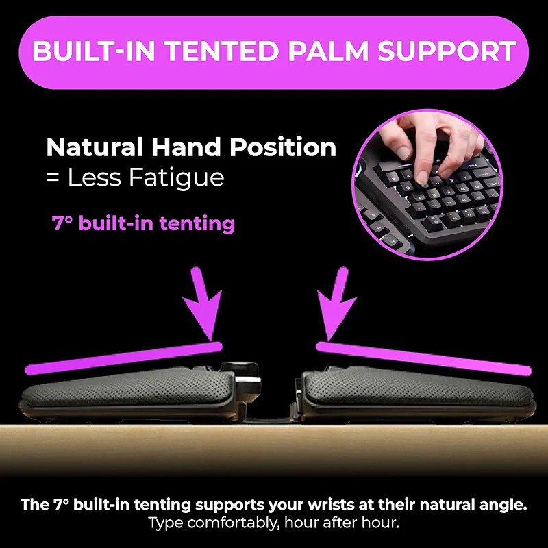 Cloud Nine ErgoTKL Ergonomic Tenkeyless Mechanical Keyboard for PC – Kailh — image 6