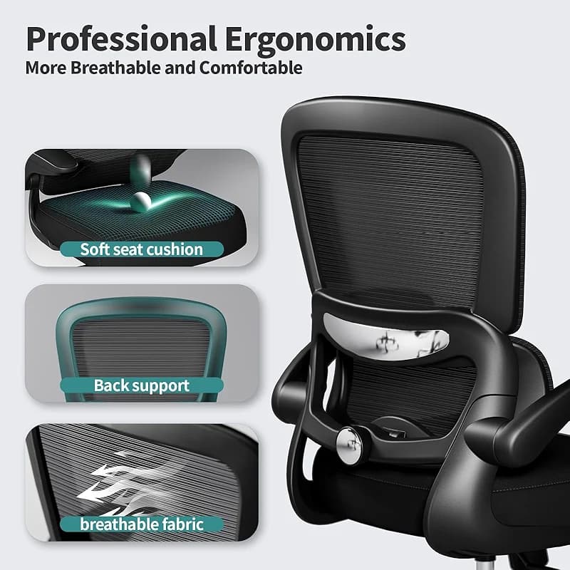TRALT Office Chair - Ergonomic Desk Chair with Adjustable Lumbar Support — image 7