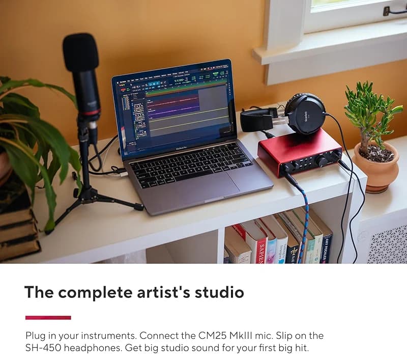 Focusrite Scarlett 2i2 Studio 4th Gen USB Audio Interface Bundle for the — image 2