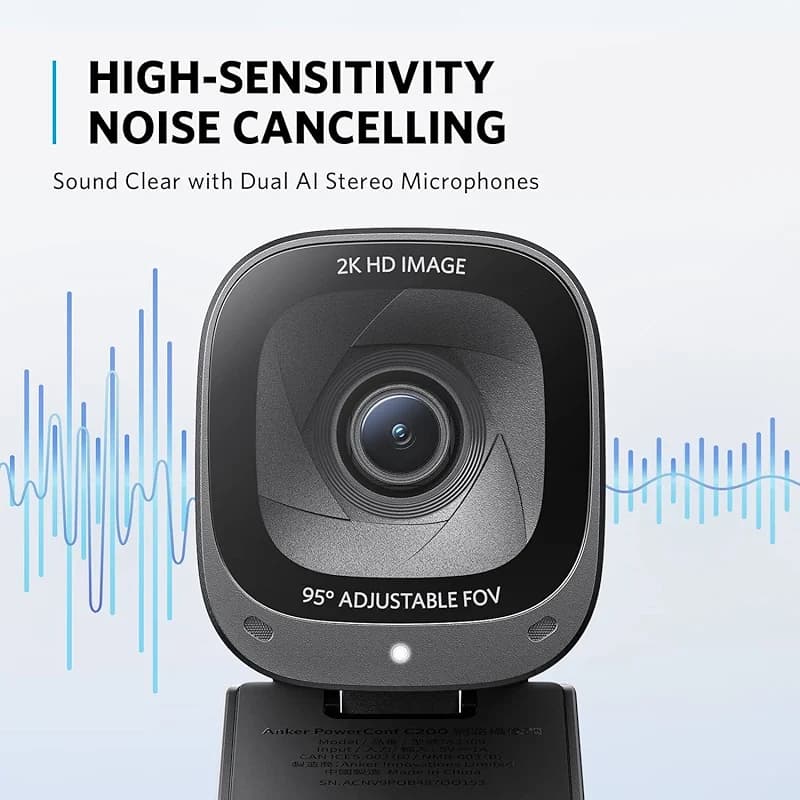 Anker PowerConf C200 2K Webcam for PC/Laptop/Mac