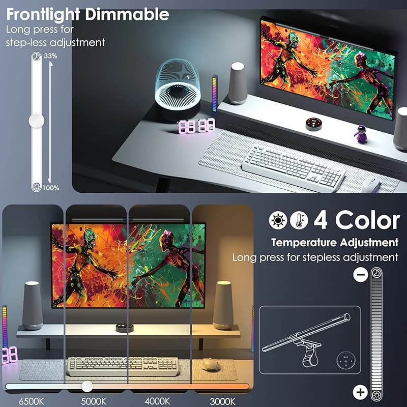 Quntis RGB Pro+ Monitor Light Bar with Remote — image 6