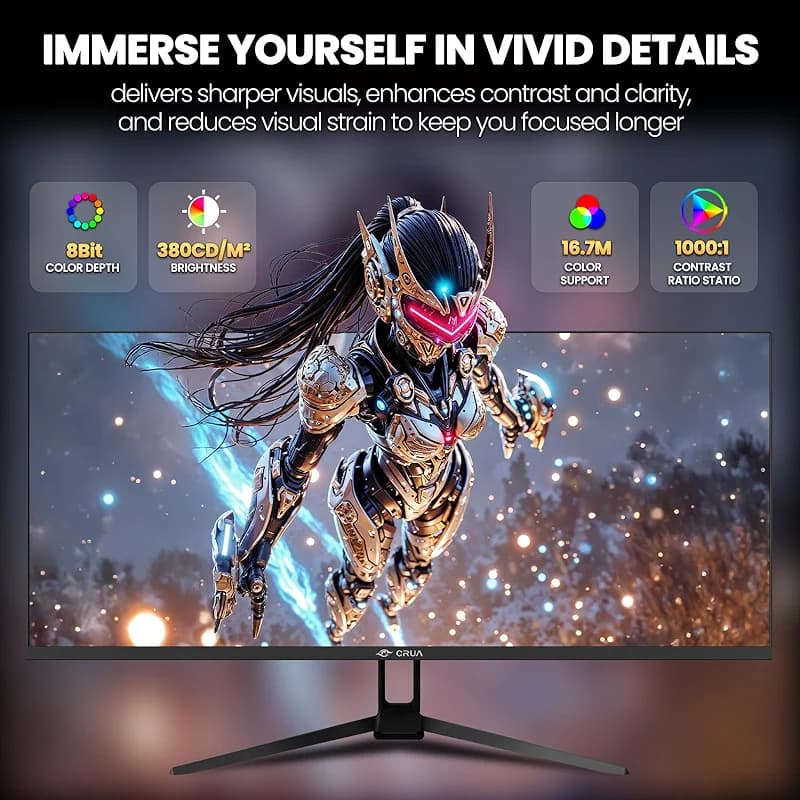 CRUA 34'' Gaming Monitor 165Hz/144Hz — image 2