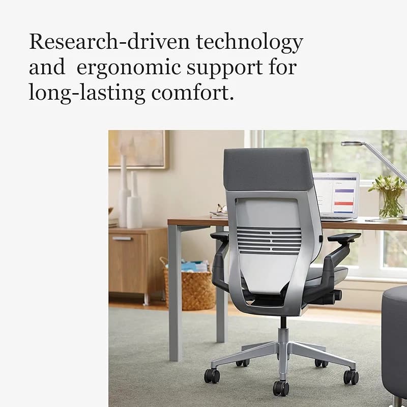 Steelcase Gesture Office Chair - Ergonomic Work Chair with Wheels for — image 4