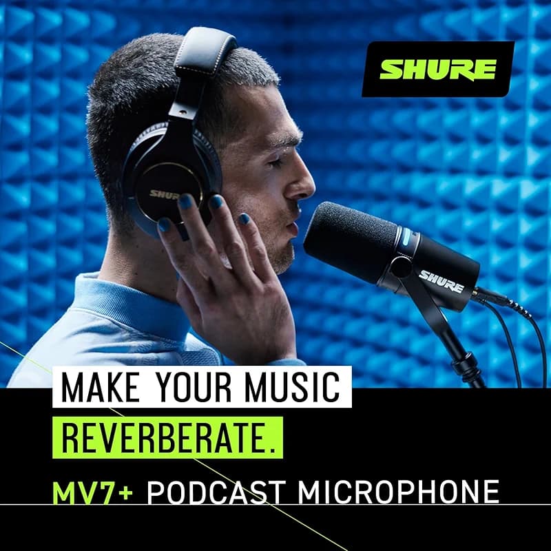 Shure MV7+ Dynamic Microphone – USB-C & XLR Podcast Mic for Streaming — image 7