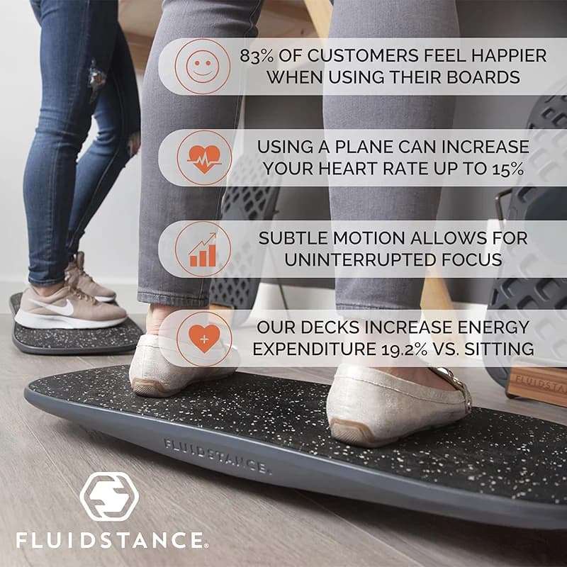FluidStance Adult Balance Board for Standing Desk - Anti Fatigue USA Made — image 4