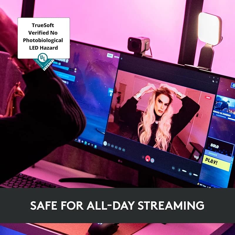 Logitech for Creators Litra Glow Premium LED Streaming Light with